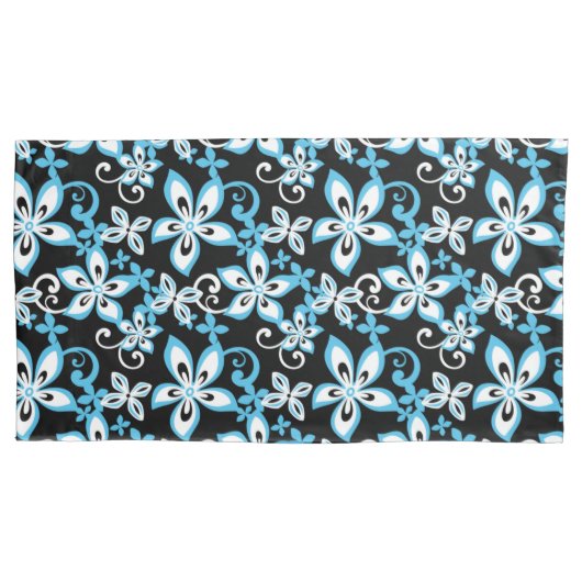 ALOHA HAWAII (ZWART/BLAUW) KUSSENSLOOP (Voorkant-Links)