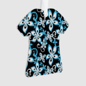 ALOHA HAWAIÏ (ZWART/BLAUW) ORNAMENT (voorkant)