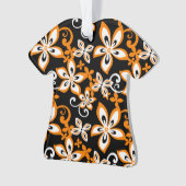 ALOHA HAWAIÏ (ZWART/ORANJE) ORNAMENT (voorkant)