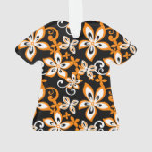 ALOHA HAWAIÏ (ZWART/ORANJE) ORNAMENT (achterkant)