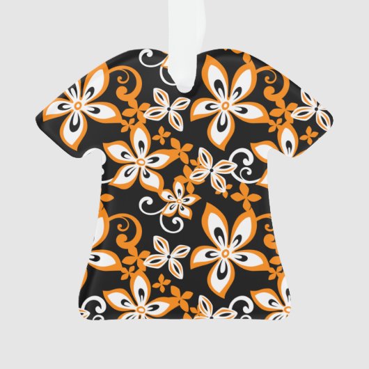 ALOHA HAWAIÏ (ZWART/ORANJE) ORNAMENT (voorkant)