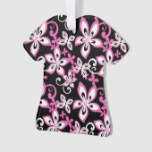 ALOHA HAWAII (ZWART/ROZE) ORNAMENT (voorkant)