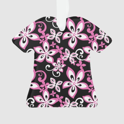 ALOHA HAWAII (ZWART/ROZE) ORNAMENT (voorkant)
