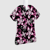 ALOHA HAWAII (ZWART/ROZE) ORNAMENT (voorkant)
