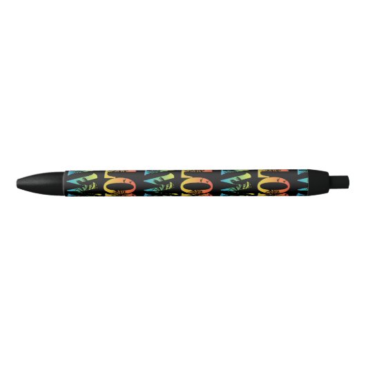 Aloha Hawaii Zwarte Inkt Pen (Voorkant)