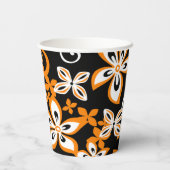 ALOHA HAWAII (ZWARTE/ORANJE) PAPIEREN BEKERS (Achterkant)