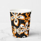 ALOHA HAWAII (ZWARTE/ORANJE) PAPIEREN BEKERS (Rechts)