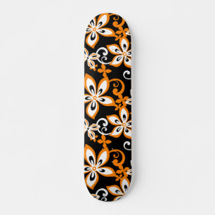 ALOHA HAWAII (ZWARTE/ORANJE) PERSOONLIJK SKATEBOARD
