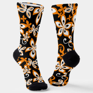 ALOHA HAWAII (ZWARTE/ORANJE) SOKKEN