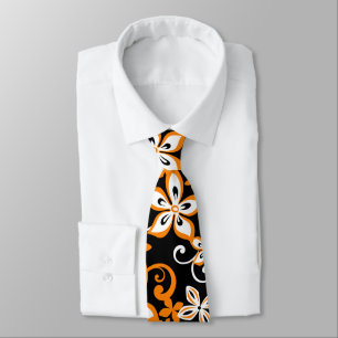 ALOHA HAWAII (ZWARTE/ORANJE) STROPDAS