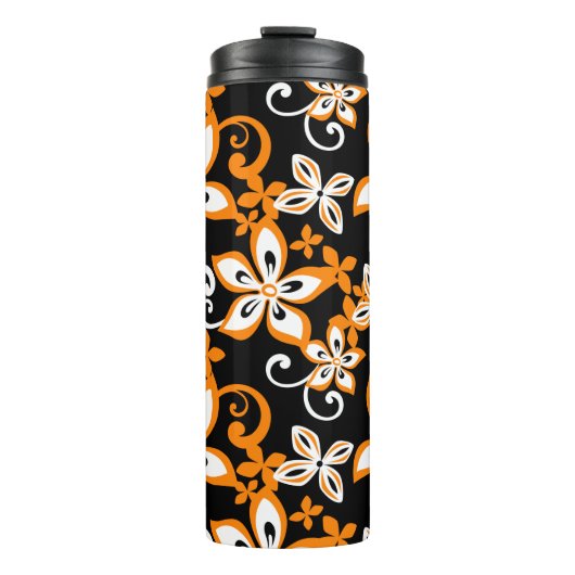 ALOHA HAWAII (ZWARTE/ORANJE) THERMALE TUMBLER THERMOSBEKER (Voorkant)