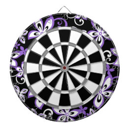 ALOHA HAWAII (ZWARTE/PAARSE) DARTBORD