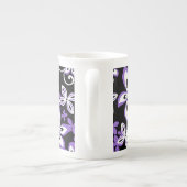 ALOHA HAWAII (ZWARTE/PAARSE) PORSELEIN KOP (Achterkant)