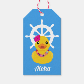 Aloha Hawaiiaanse Cruise Eend Eendje Eendje Jacht Cadeaulabel