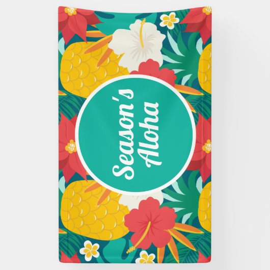 Aloha Hawaiian Banner uit de seizoenszee (Verticaal)