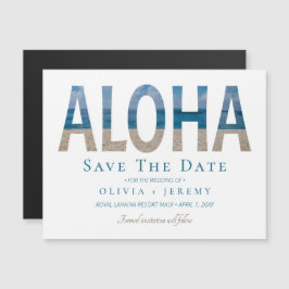 Aloha Hawaiian Beach Wedding Save the Date