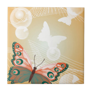 Aloha Hawaiian Butterfly Wedding Love Art Destiny Tegeltje