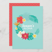 Aloha Hawaiian Feestdagenkaart (Voorkant / Achterkant)