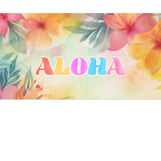 Aloha Hawaiian Floral Waterverf Koffiemok
