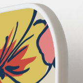 Aloha Hawaiian Flowers met persoonlijke naam Pickleball Paddle (Links Detail)