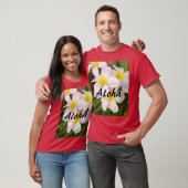 Aloha Hawaiian Frangipani Bloesems Plumerias T-shirt (Unisex)