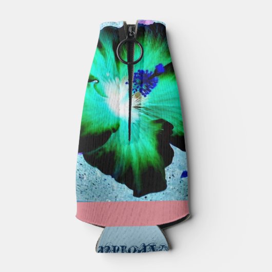 Aloha Hawaiian Hibiscus-fles Flesjeskoeler (Achterkant)