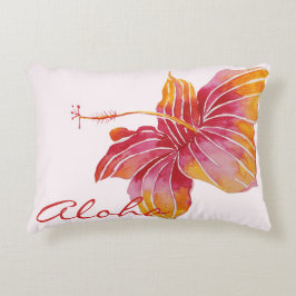 Aloha | Hawaiian Hibiscus Flower Accent Kussen