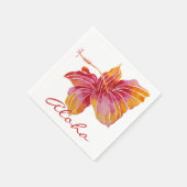 Aloha | Hawaiian Hibiscus Flower Paper servetten (Hoek)