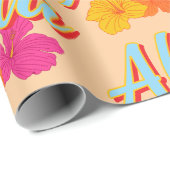 Aloha Hawaiian Hibiscus Flowers  Cadeaupapier (Rol Hoek)