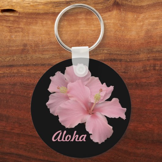 Aloha Hawaiian Hibiscus Sleutelhanger (Voorkant)