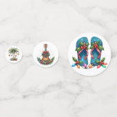 ALOHA HAWAIIAN HOLIDAY CHRISTMAS THEME CONFETTI (Voorkanten)