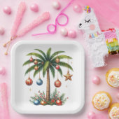 ALOHA HAWAIIAN HOLIDAY CHRISTMAS THEME PAPIEREN BORDJE (Feest)