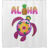 Aloha Hawaiian Honu Turtle Douchegordijn (Voorkant)