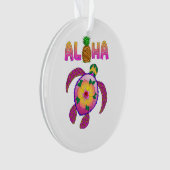 Aloha Hawaiian Honu Turtle Ornament (voorkant)