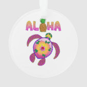 Aloha Hawaiian Honu Turtle Ornament (achterkant)