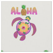 Aloha Hawaiian Honu Turtle Stof (Close Up)