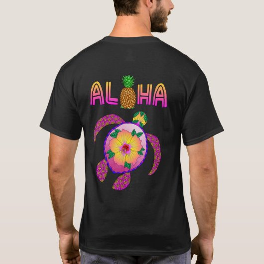 Aloha Hawaiian Honu Turtle T-shirt (Achterkant)