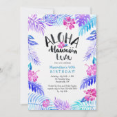 Aloha Hawaiian Invitation Kaart (Voorkant)