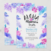 Aloha Hawaiian Invitation Kaart (Voorkant / Achterkant)