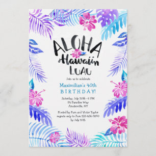 Aloha Hawaiian Invitation Kaart