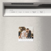 Aloha Hawaiian Island Foto Bruiloft Save the Date Magneet (Insitu (Vaatwasser))