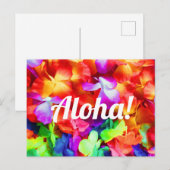 Aloha Hawaiian Lei Garland Foto Briefkaart (Voorkant / Achterkant)