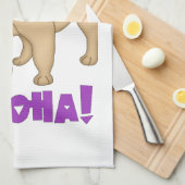 Aloha! Hawaiian Luau Pug en ananas T - shirts, Gif Theedoek (Quarter Fold)