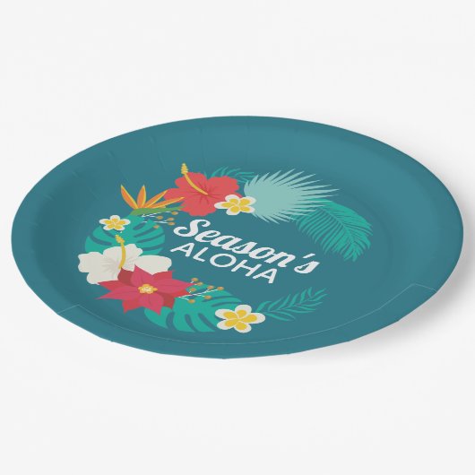 Aloha Hawaiian Papieren Bordje (Gekanteld)