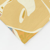 Aloha Hawaiian patroon print Fleece Deken (Hoek)