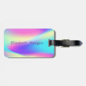 Aloha Hawaiian Pineapple Holographic Bagagelabel (Achterkant horizontaal)