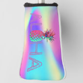 Aloha Hawaiian Pineapple Holographic Golfheadcover (Draai 90)