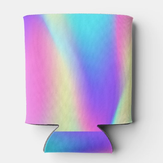 Aloha Hawaiian Pineapple Ombre Holographic Blikjeskoeler (Achterkant)