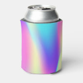 Aloha Hawaiian Pineapple Ombre Holographic Blikjeskoeler (Blikje Achterkant)