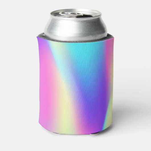 Aloha Hawaiian Pineapple Ombre Holographic Blikjeskoeler (Blikje Achterkant)